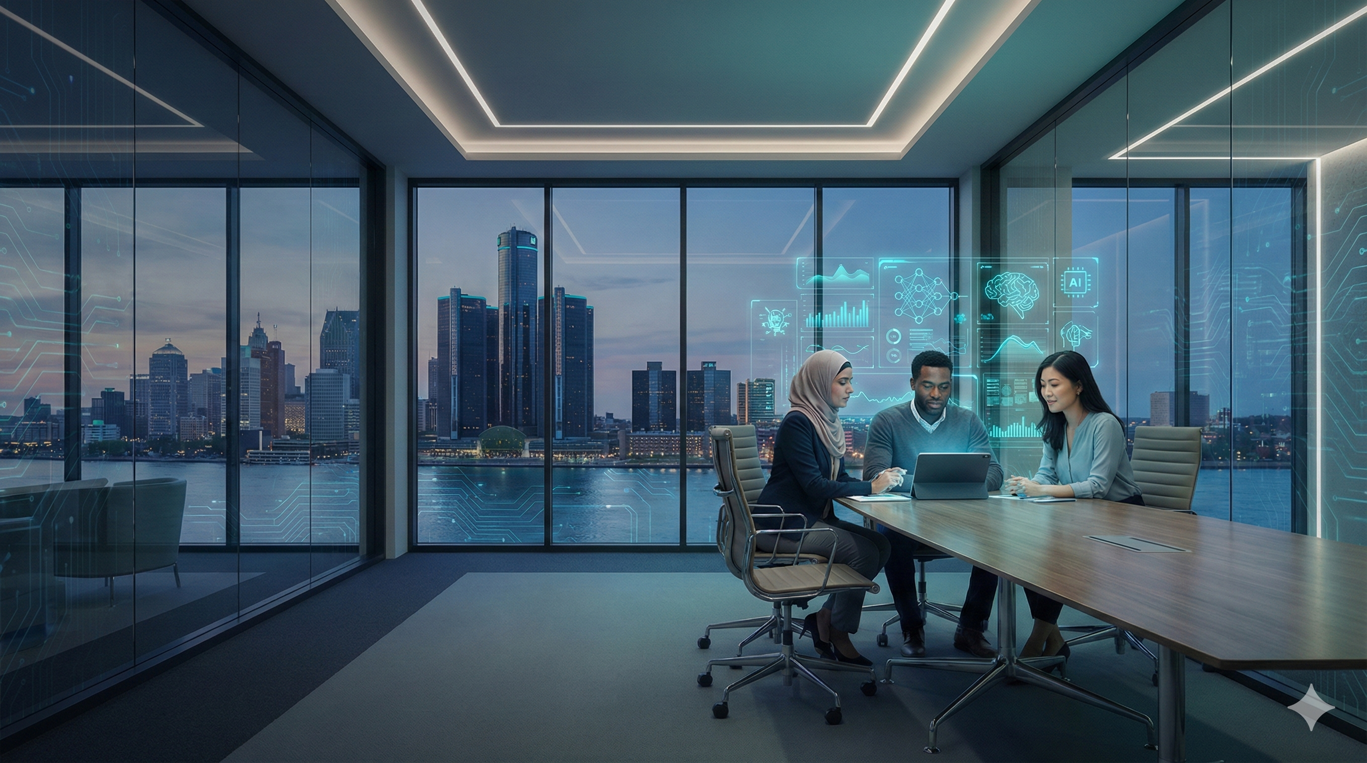 Abstract AI visual representing Everyday TrueAI